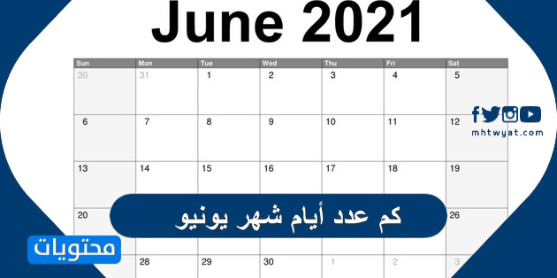 كم عدد أيام شهر يونيو 2024 وتوقعات الأبراج للأسبوع الأول من شهر يونيو 2024