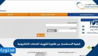كيفية الاستفسار عن فاتورة الكهرباء الخدمات الالكترونية 1447