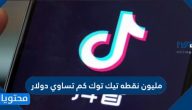 مليون نقطه تيك توك كم تساوي دولار