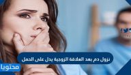 هل نزول دم بعد العلاقة الزوجية يدل على الحمل