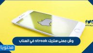 وش معنى ستريك streak في السناب