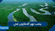 يصب نهر الامازون في