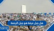 هل جبل عرفة هو جبل الرحمة