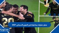 جدول مباريات برشلونة في الدوري الاسباني 2021