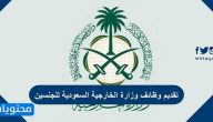 تقديم وظائف وزارة الخارجية السعودية للجنسين