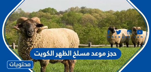 حجز موعد مسلخ الظهر الكويت 2022