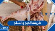 طريقة الذبح والسلخ للخروف على الطريقة الاسلامية