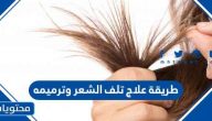 طريقة علاج تلف الشعر وترميمه