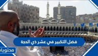 فضل التكبير في عشر ذي الحجة