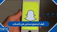 كيف استرجع حسابي في السناب