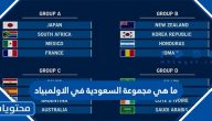 ما هي مجموعة السعودية في الاولمبياد
