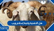 هل الأضحية واجبة إسلام ويب