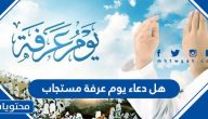 هل دعاء يوم عرفة مستجاب