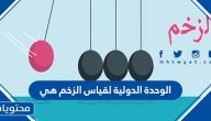 الوحدة الدولية لقياس الزخم هي