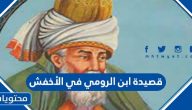 قصيدة ابن الرومي في الأخفش
