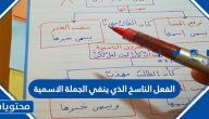 الفعل الناسخ الذي ينفي الجملة الاسمية