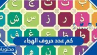 كم عدد حروف الهجاء