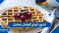 أشهر أنواع الوافل فطحل