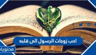 احب زوجات الرسول الى قلبه