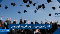 اقدر احول من دبلوم الى بكالوريوس