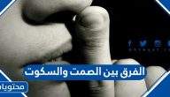 الفرق بين الصمت والسكوت