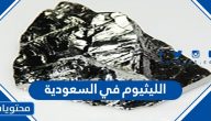 معلومات عن الليثيوم في السعودية