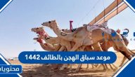 موعد سباق الهجن بالطائف 1442
