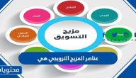 عناصر المزيج الترويجي هي