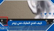 كيف افتح المايك في زوم بالتفصيل