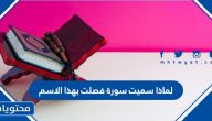 لماذا سميت سورة فصلت بهذا الاسم