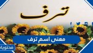 معنى اسم ترف وحكم التسمية به في الإسلام