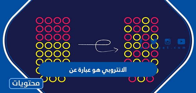 الانتروبي هو عبارة عن موقع محتويات