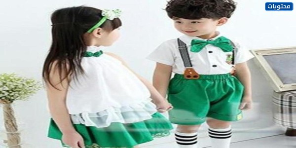أجمل ملابس اليوم الوطني السعودي للاطفال