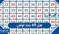 هل 69 عدد اولي