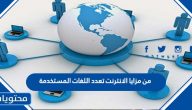 من مزايا الانترنت تعدد اللغات المستخدمة
