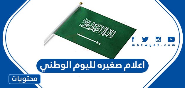 اعلام صغيره لليوم الوطني السعودي 91