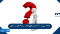 الخطه التي تساعد على تحقيق اهداف نريدها في المستقبل