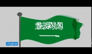 رسم علم المملكة العربية السعودية