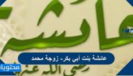 عائشة بنت أبي بكر- زوجة محمد مولدها ونشأتها ونسبها