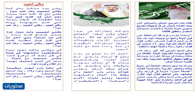 أشكال مطويات عن اليوم الوطني السعودي