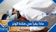 ماذا يقرأ في صلاة الوتر