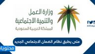 متى يطبق نظام الضمان الاجتماعي الجديد