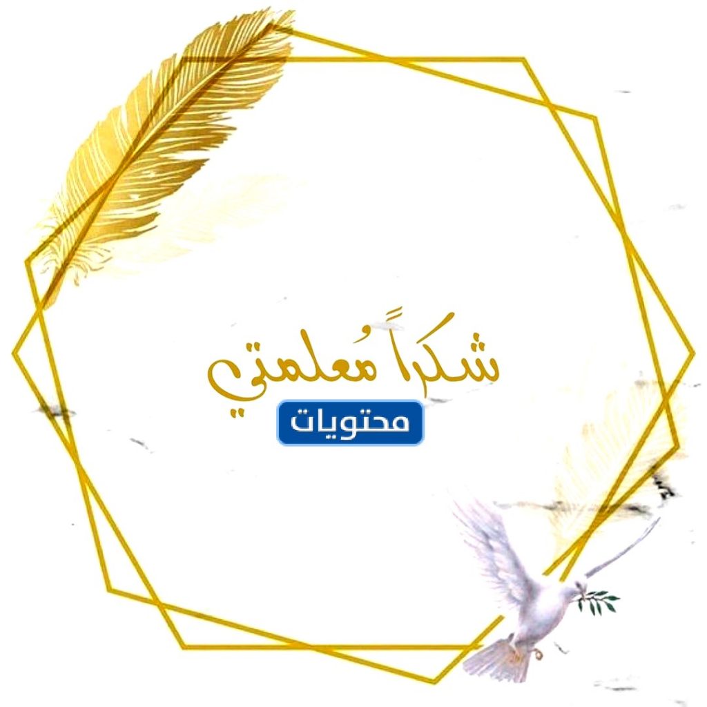 اجمل بطاقة شكر للمعلمة بمناسبة يوم المعلم العالمي 1443