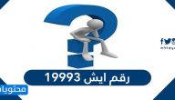 19993 رقم ايش