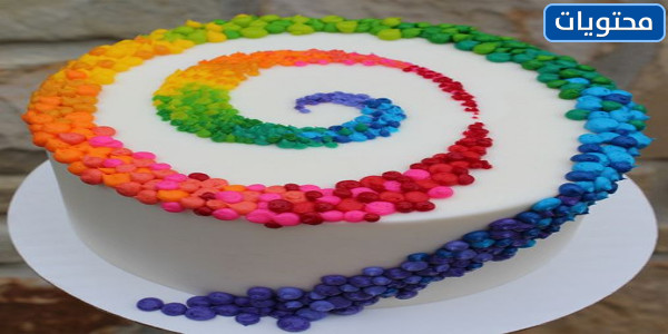 صور لكعكة حفل عيد الميلاد متعددة الألوان