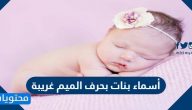 أسماء بنات بحرف الميم غريبة