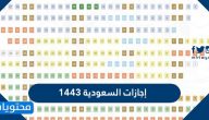 مواعيد إجازات السعودية 1443 الرسمية