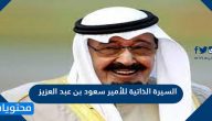 السيرة الذاتية للأمير سعود بن عبد العزيز