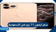 سعر ايفون 11 برو في السعودية