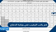 كم راتب الرقيب في وزارة الدفاع 1447